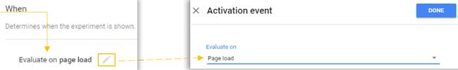 Create a Redirect experiment in Google Optimize
